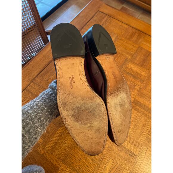 Allen Edmonds Kingswood Wing tip shoe maroon size 15 - Picture 5 of 7